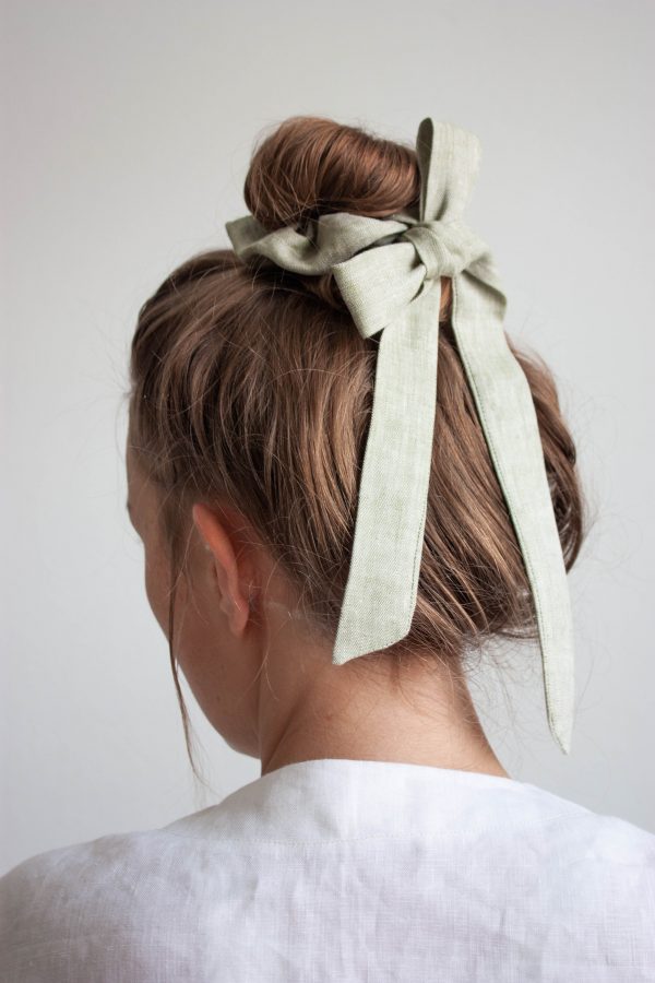 Scrunchie "Salvia" mit Bindebändern – Bild 4