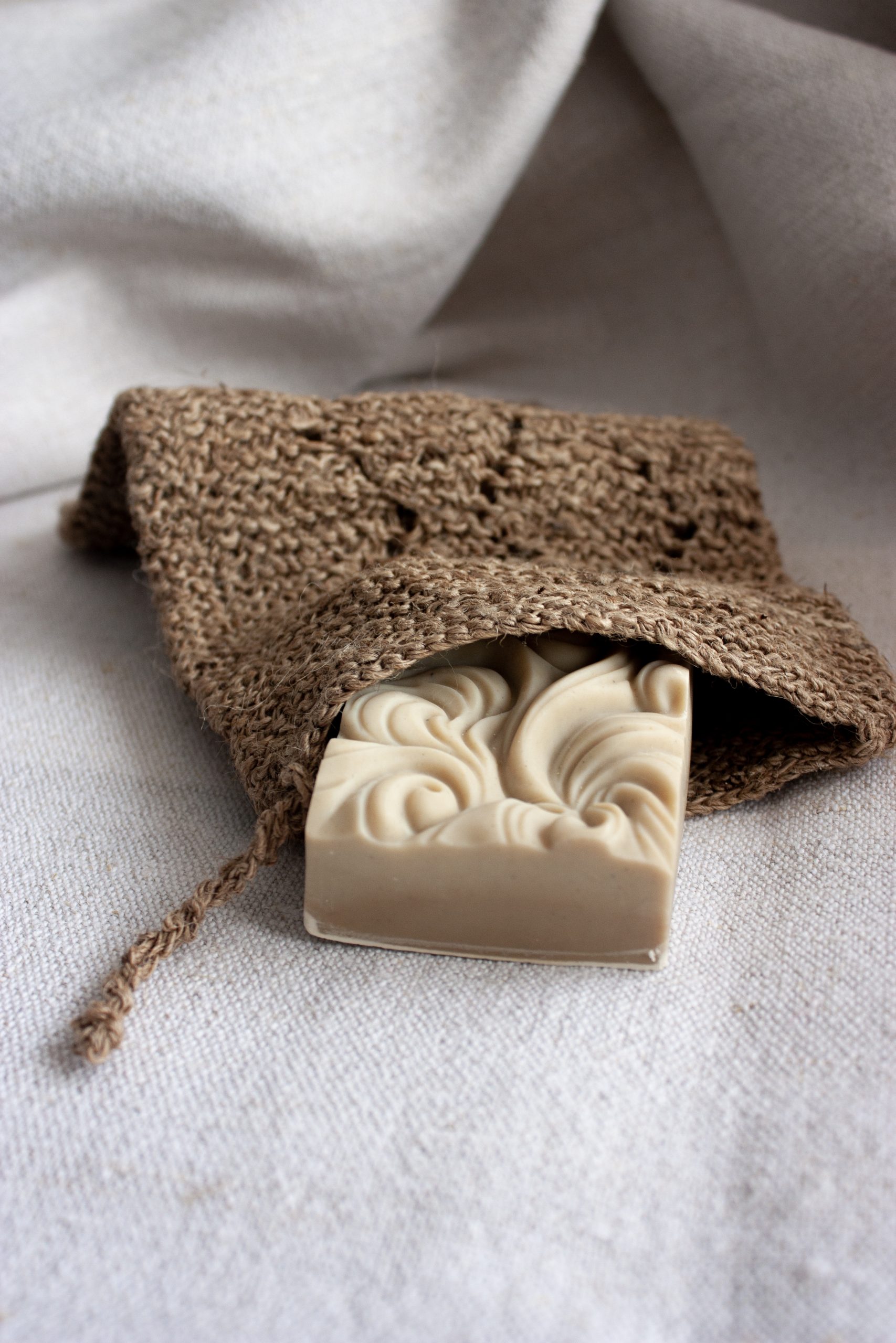 *Waschhandschuh "Urtica" & Seife - Set*