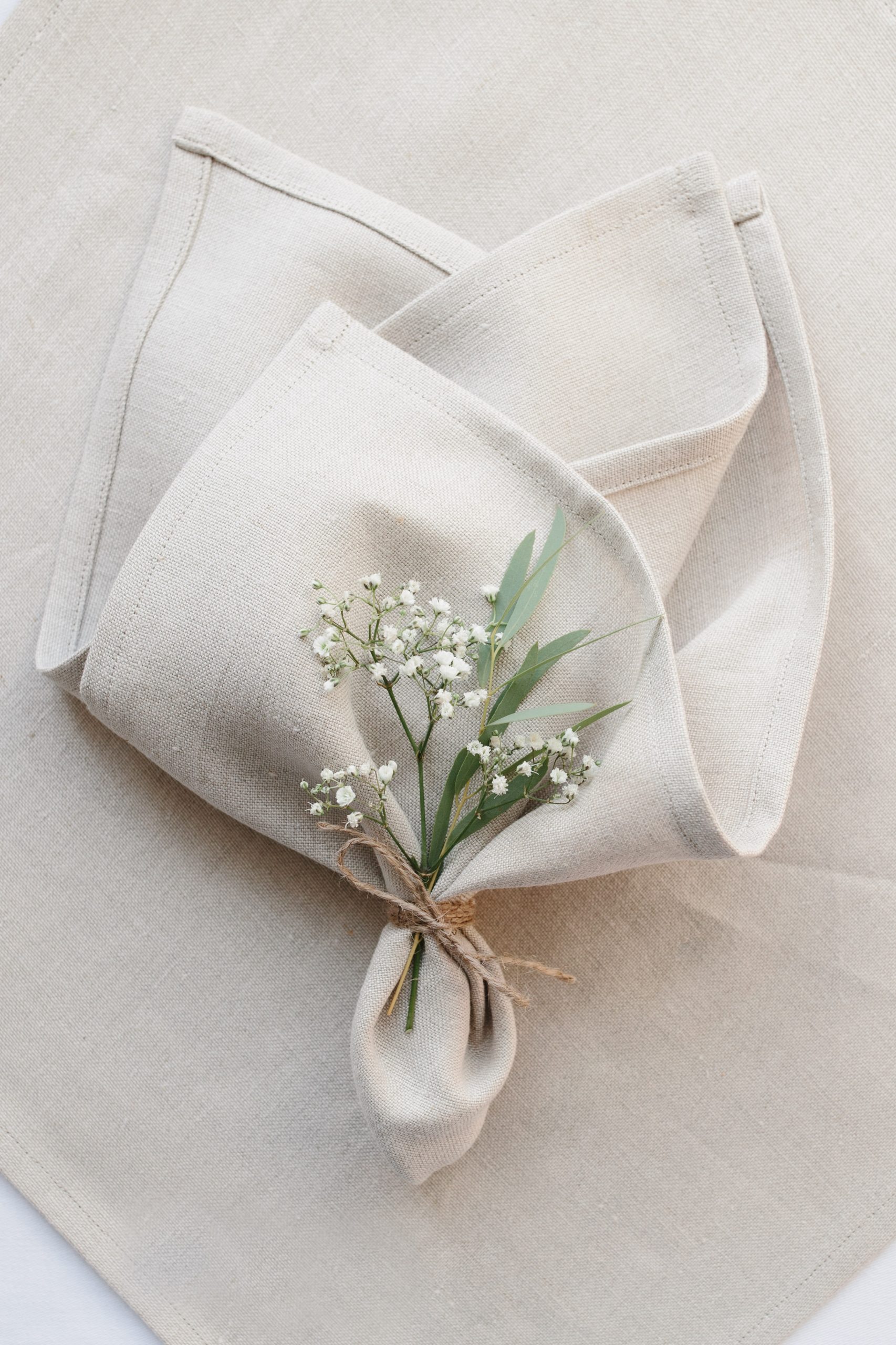 Servietten aus Reinleinen