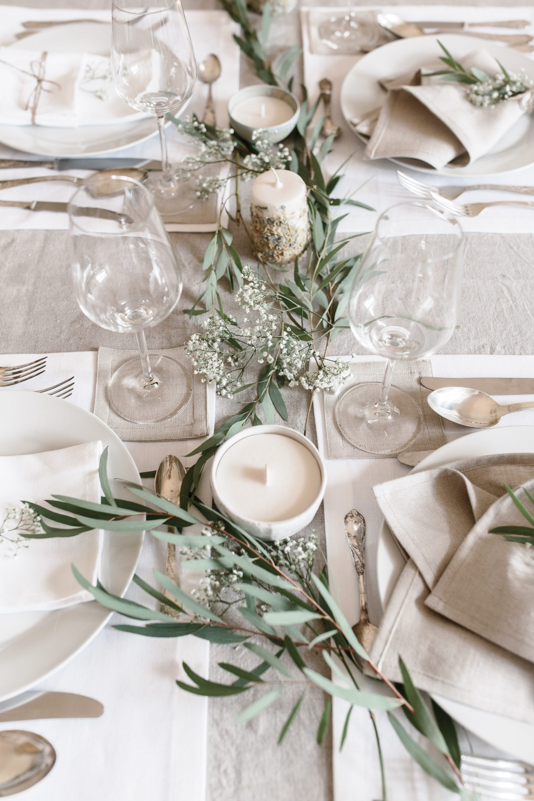 Glasuntersetzer aus Reinleinen – Bild 2